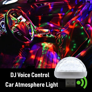 Multi Color USB LED Carro Interior  Kit Luz Atmosférico