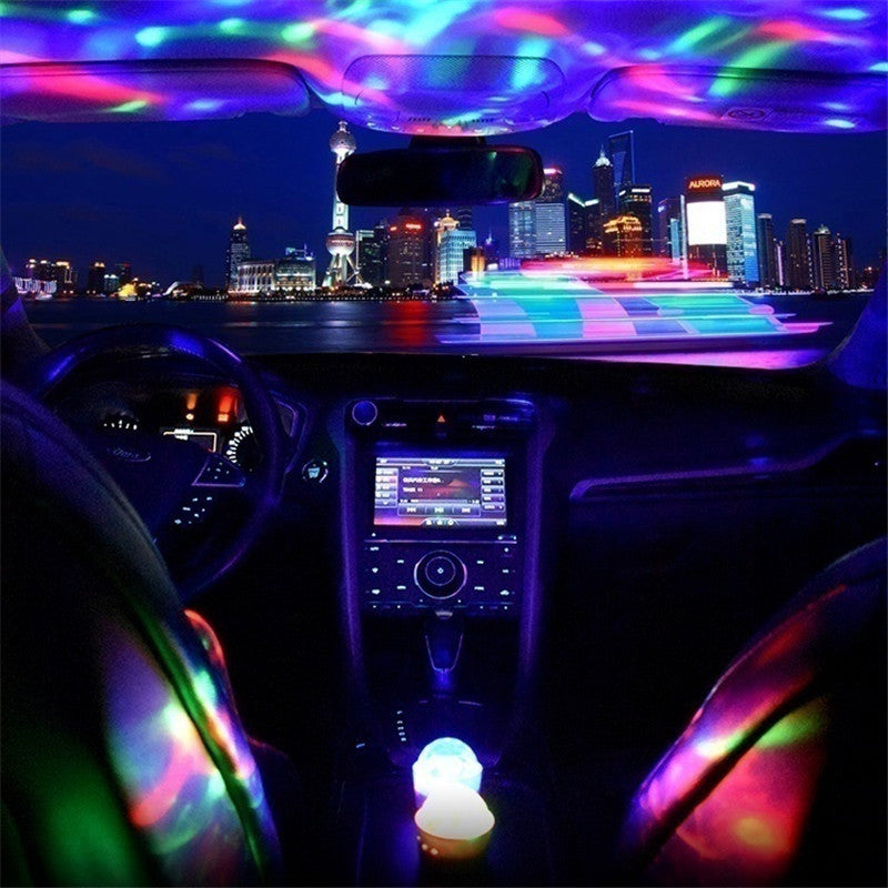 Multi Color USB LED Carro Interior  Kit Luz Atmosférico